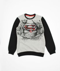 Šedočerná silnejšia mikina DE FACTO