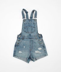 Světle modré riflové kraťasy s laclem H&M