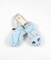 Tyrkysové zimní palčáky TU