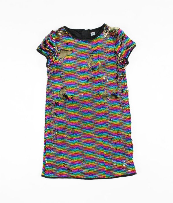 Barevné flitrové šaty TU