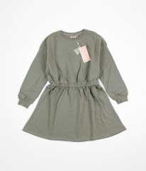 Kriedovo zelené silnejšie mikinové šaty ONLY