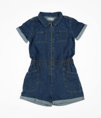 Modrý riflový kraťasový overal DENIM 365