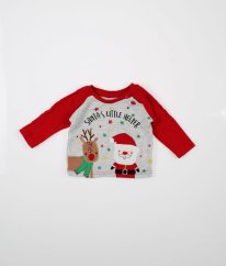 Červenošedá mikinka/triko s obrázkem PRIMARK