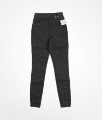 Antracitové kalhoty skinny se třpytem TU