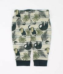 Zelenošedé pyžamové kalhoty se zvířátky NUTMEG