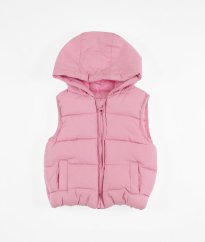 Ružová zimná vesta DUNNES