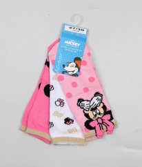 Sada 3 párov kotníkových ponožiek so trblietkami (EUR 27-30) DISNEY