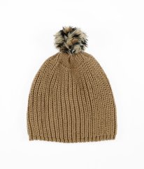 Tmavo béžová čiapka