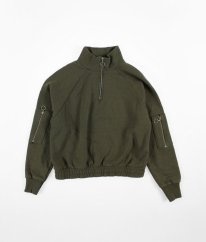 Khaki crop mikina PRIMARK