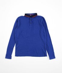 Modré piké triko s límečkem MARKS & SPENCER