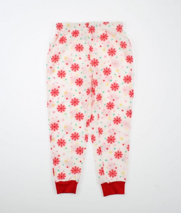 Krémovočervené fleecové pyžamové kalhoty DUNNES