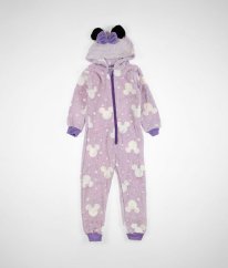 Fialový plyšový overal DISNEY