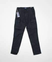 Tmavě šedé pevné kalhoty JACK & JONES