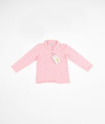 Růžové triko s límečkem OVS