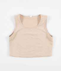 Béžový rebrovaný top