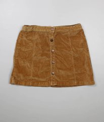 Hnědá semišová sukně ZARA