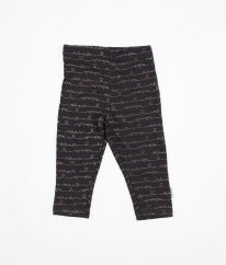 Fialovošedé legíny s bronzovými nápisy DISNEY