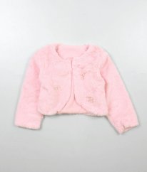 Růžový plyšový kabátek