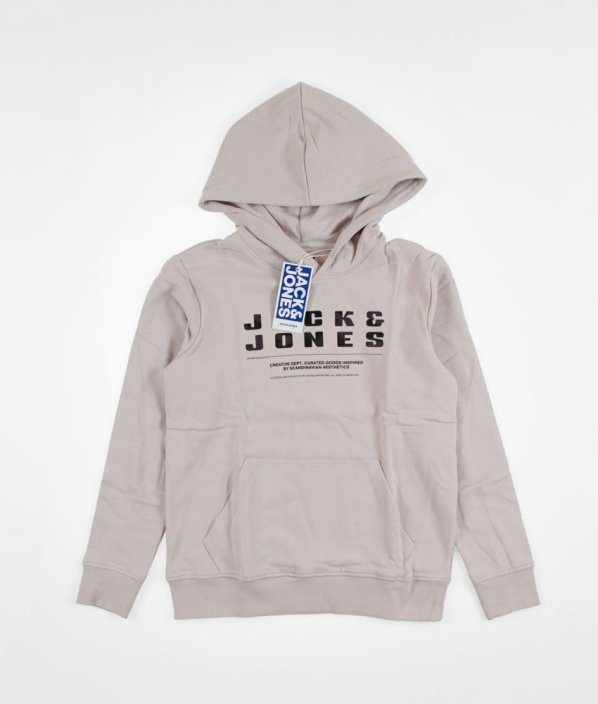 Béžovolila mikina zo silnej bavlny JACK & JONES