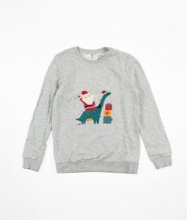 Šedá silnější vánoční mikina LILY & DAN