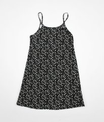 Černé šaty s květy PRIMARK