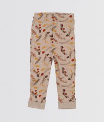 Hnědé pyžamové kalhoty se vzorem NUTMEG