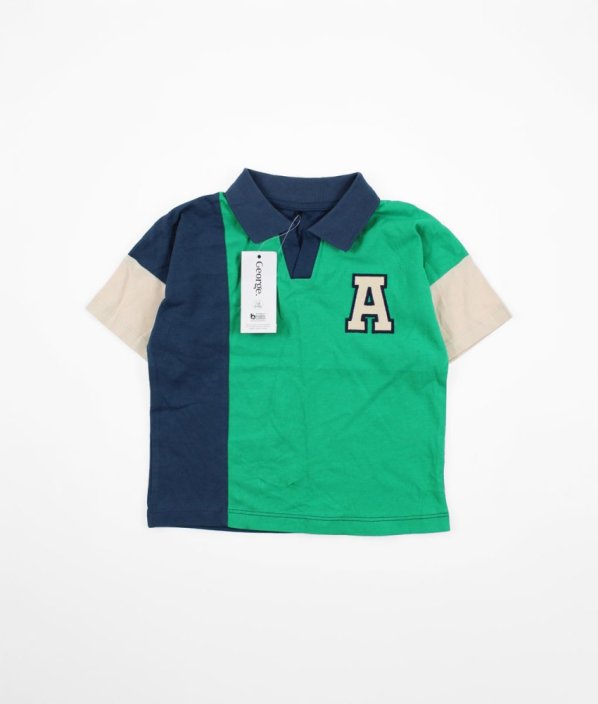 Zelenomodré polo tričko GEORGE