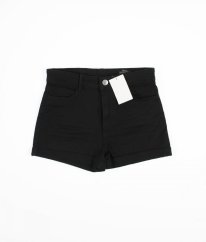 Černé riflové kraťasy H&M