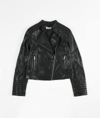 Černá koženková bunda H&M