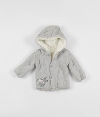 Šedý zateplený svetr s beránkem DISNEY