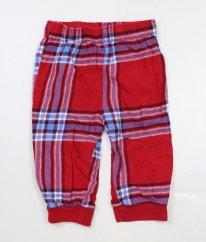 Červené kárované flanelové pyžamové kalhoty GEORGE