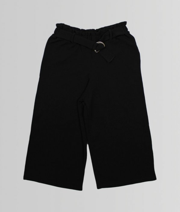 Černé lehké krátké kalhoty NEW LOOK