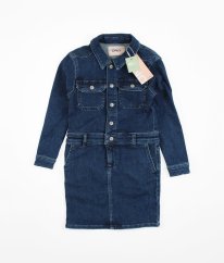 Modré riflové šaty zo silnej bavlny ONLY