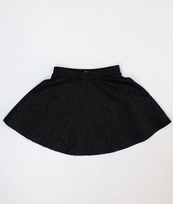 Černá sukně s vytlačeným vzorem a třpytem F&F