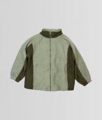 Zelená silnější fleecová bunda