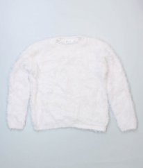 Smetanovorůžový chlupatý svetr H&M