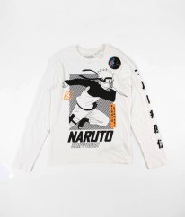 Bílé tričko s obrázky NARUTO