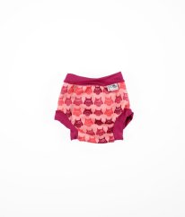 Růžové kojenecké plavky se sovičkami SWIM NAPPY