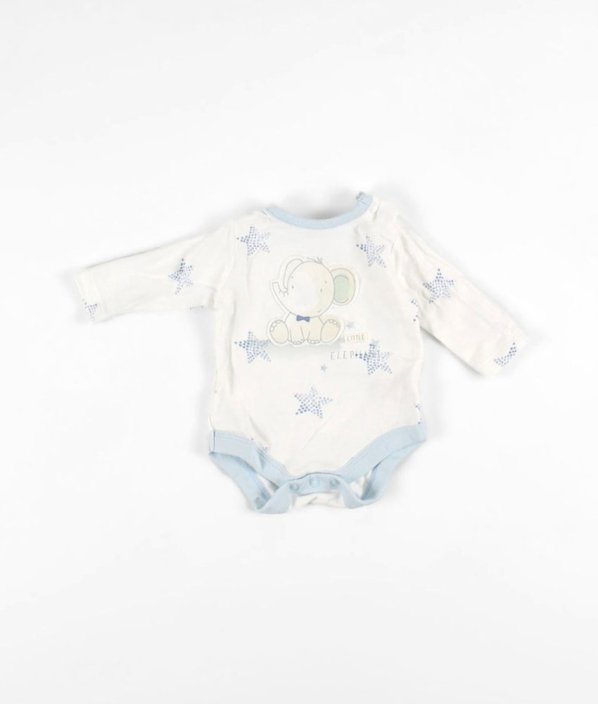 Bílé body se slonem MOTHERCARE