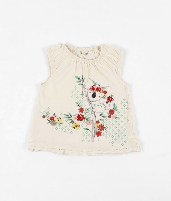 Béžová tunika s obrázkom NUTMEG