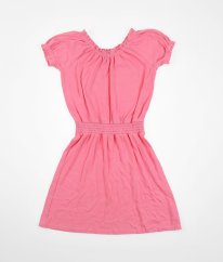 Růžové žebrované šaty RIVER ISLAND