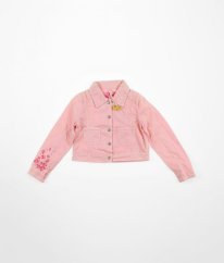 Růžová denimová bunda PAMPOLINA