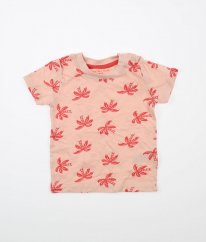 Růžové tričko s palmami PRIMARK