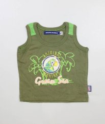 Khaki zelené tielko s papagájom ORIGINAL MARINES