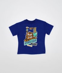 Modré tričko s obrázkom H&M