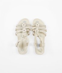 Smetanové sandálky (EU 34-35, stélka 21 cm) WALKRIGHT