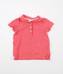 Růžové tričko s puntíky H&M