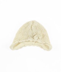 Krémová zateplená čepice se zlatým třpytem EARLY DAYS