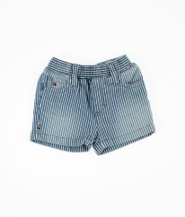 Modré proužkované kraťasy TOMMY HILFIGER