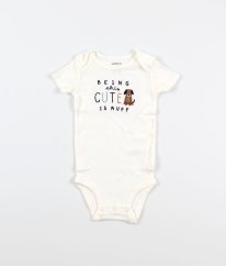 Smotanové body s vyšitým nápisom CARTER´S
